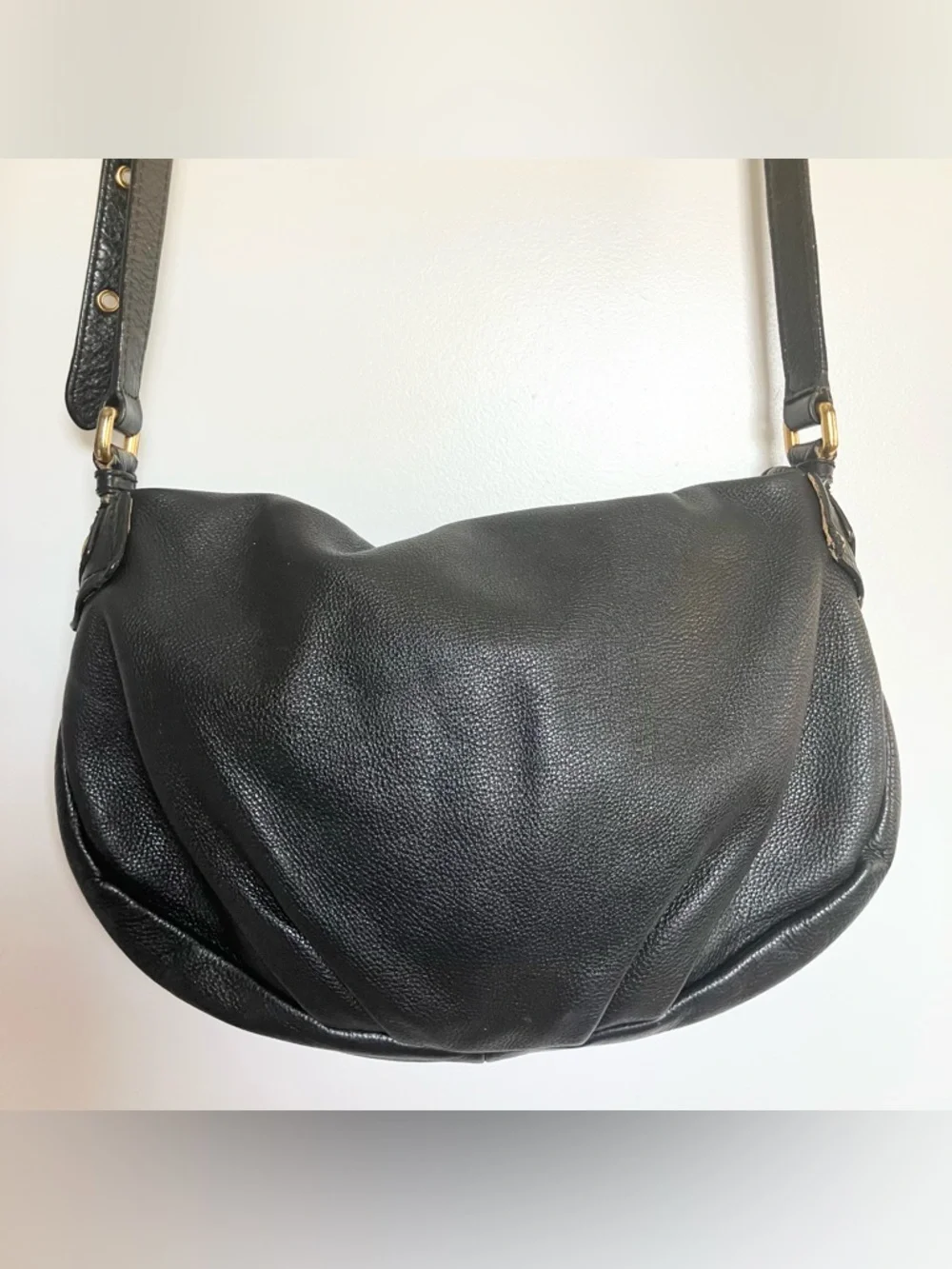 MARC by MARC JACOBS Natasha Classic Q Leather Crossbody Black Y2K Purse - Picture 3 of 12